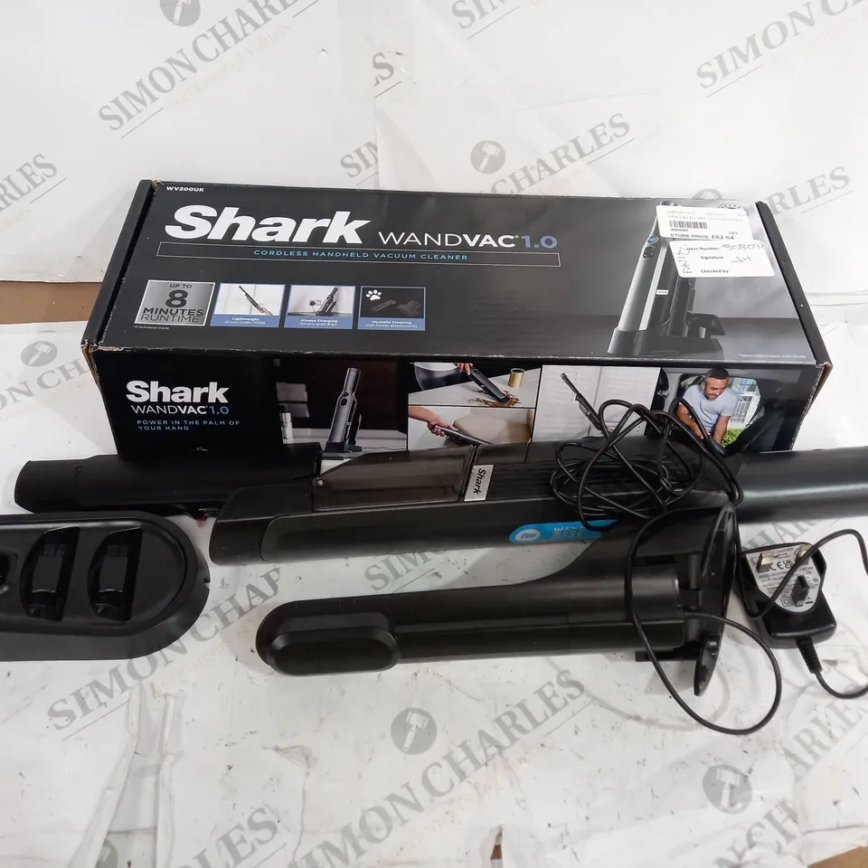 BOXED SHARK CORDLESS HANDHELD VACUUM CLEANER WV200UK