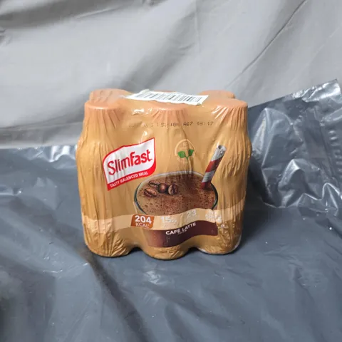 SLIMFAST CAFÉ LATTE MEAL REPLACEMENT SHAKE – MULTIPACK 6 X 325ML BOTTLES