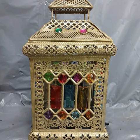 BOXED MOROCCAN TABLE LAMP