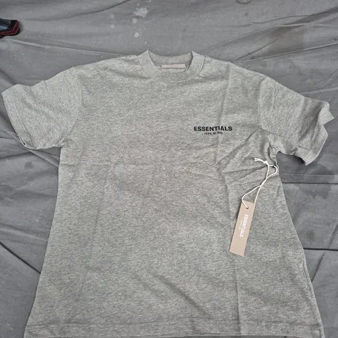 ESSENTIALS FEAR OF GOD T‑SHIRT – GREY MARL - SMALL