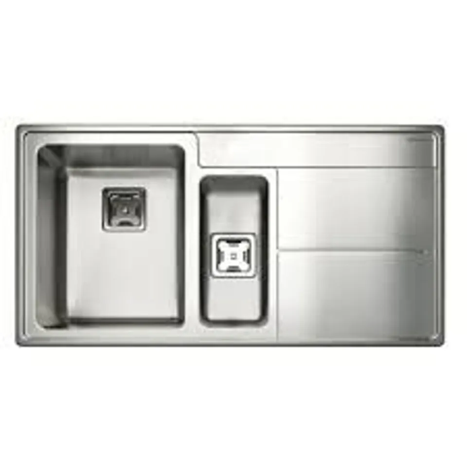 BOXED ARLINGTON 98.5 X 50.8CM KITCHEN SINK IN STAINLESS STEEL (1 BOX)