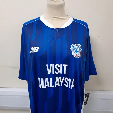 CARDIFF CITY FC HOME SHIRT SIZE XL