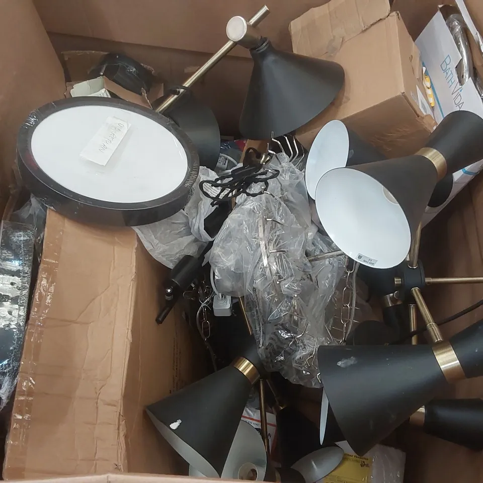 PALLET CONTAINING A LARGE QUANTITY OF ASSORTED LIGHTS ECT