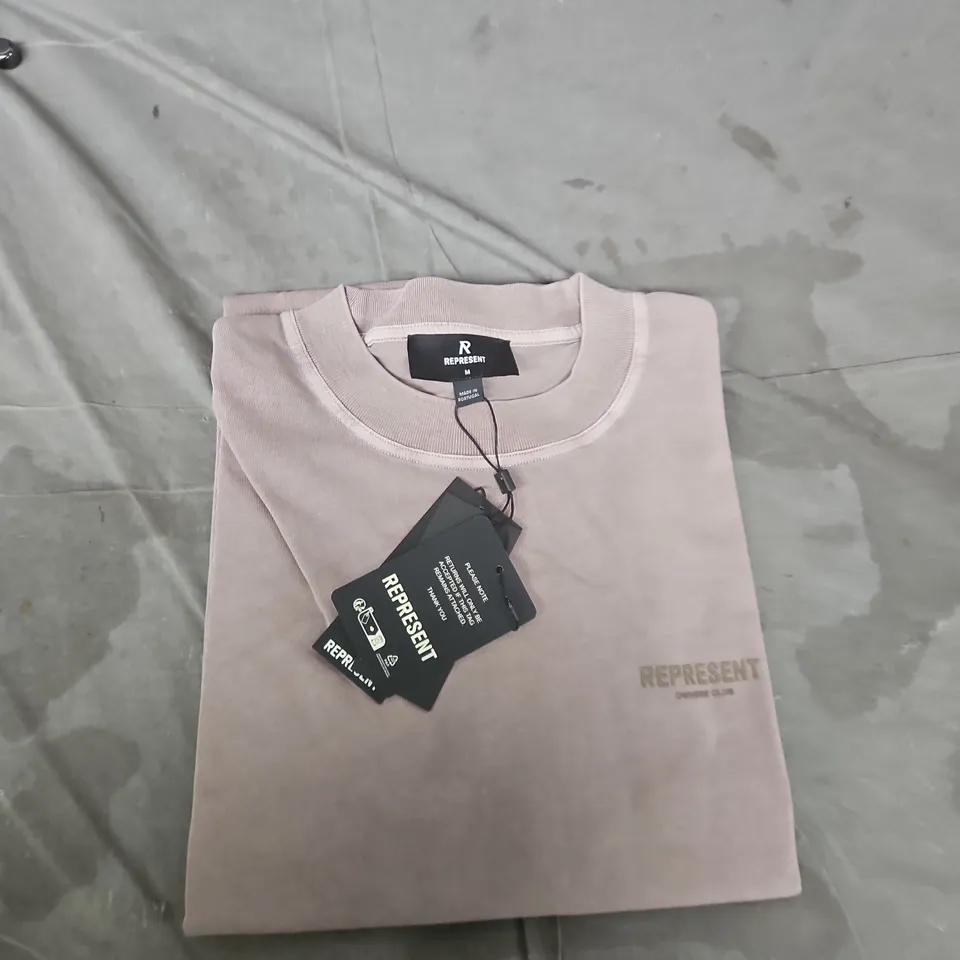 REPRESENT SWEATSHIRT – LIGHT PINK, SIZE M, MADE IN PORTUGAL