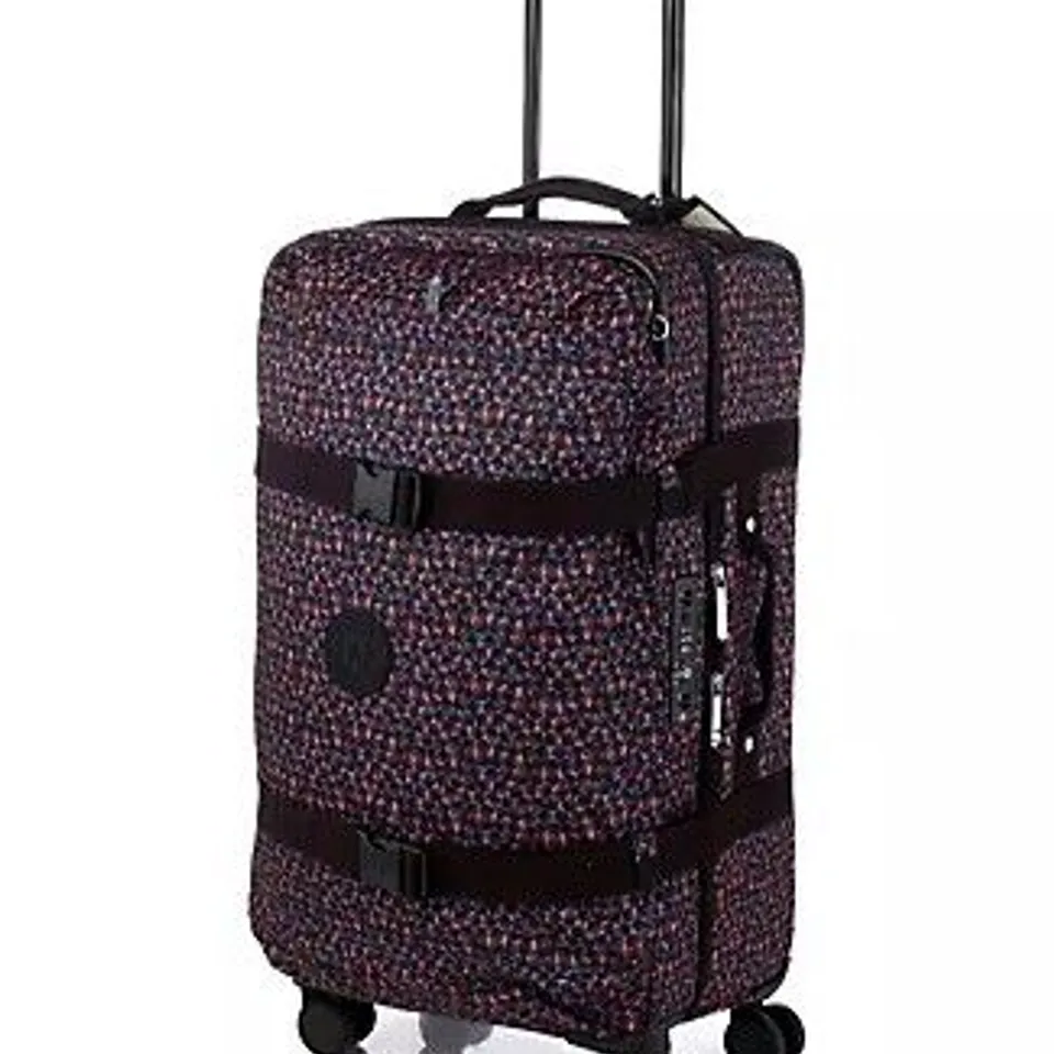 OUTLET KIPLING SPONTANEOUS MEDIUM 4-WHEELED SUITCASE HAPPY SQUARES