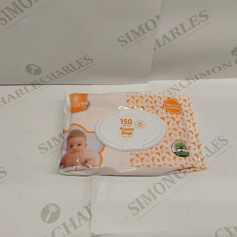 BOX OF APPROXIMATELY 16X BRAND NEW TIDYZ 150 FRAGRANCED NAPPY BAGS