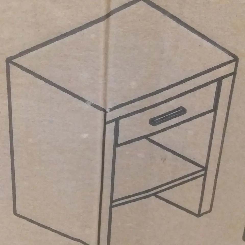 VENERTIAN 1 DRAWER BEDSIDE TABLE 