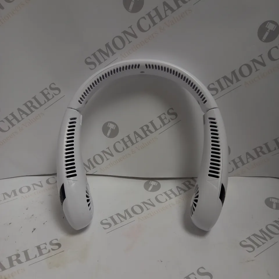 BOXED BLADELESS NECK FAN IN WHITE