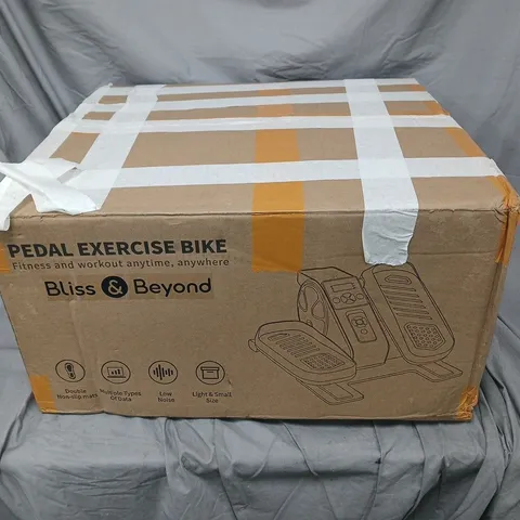 BOXED BLISS & BEYOND PEDAL EXERCISE BIKE IN WHITE