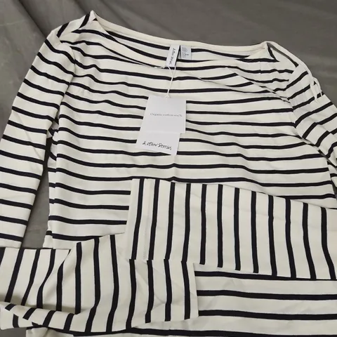 & OTHER STORIES BRETON STRIPE LONG-SLEEVE TOP – ORGANIC COTTON - XS