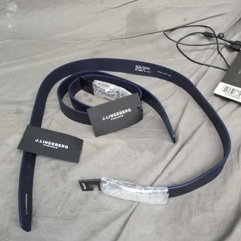 J. LINDEBERG LEATHER BELTS β BLUE, 100 CM (MEN'S)