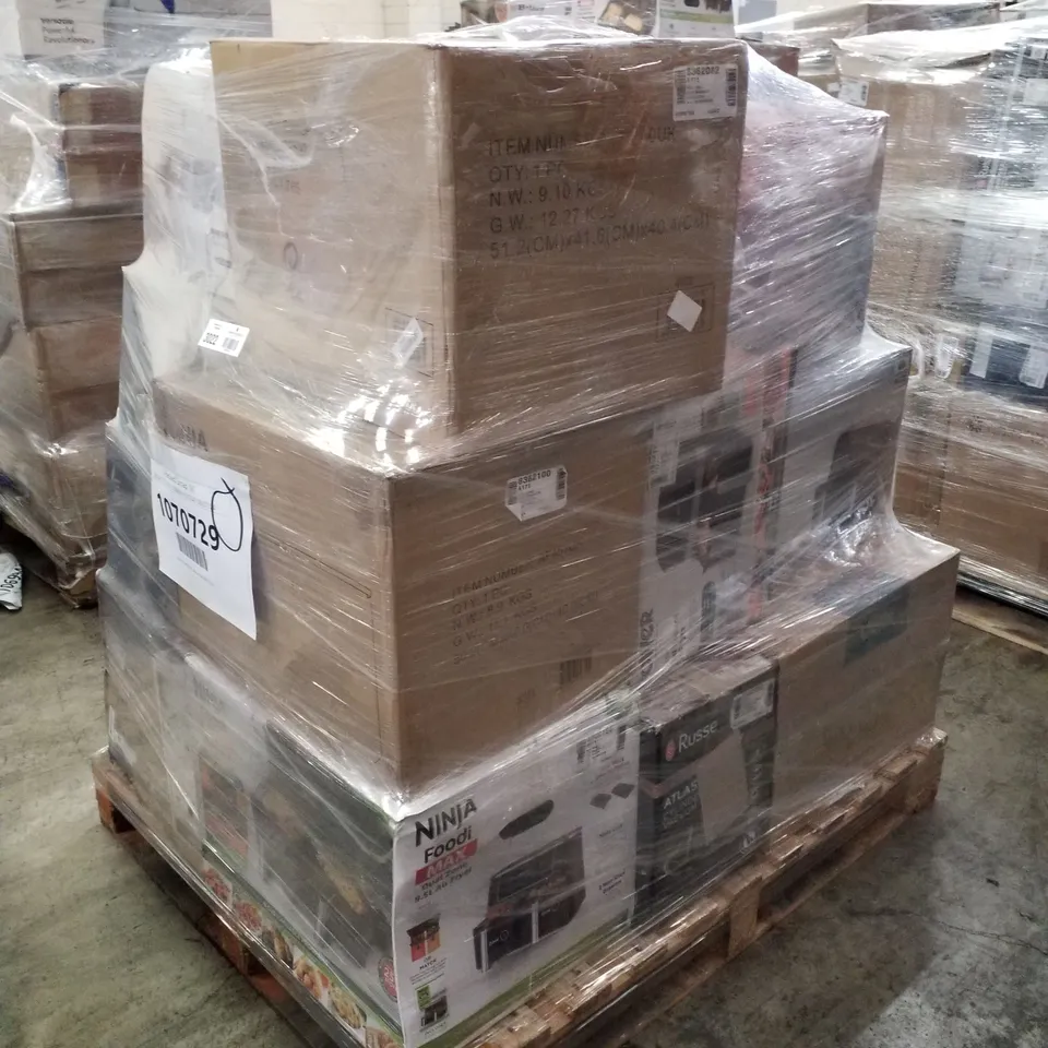 PALLET OF APPROXIMATELY 18 UNPROCESSED RAW RETURN HOUSEHOLD AND ELECTRICAL GOODS TO INCLUDE;