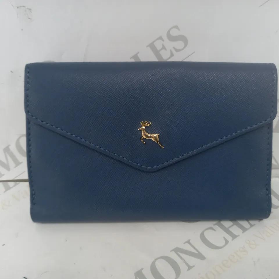 ASHWOOD LEATHER FLAP OVER MEDIUM WALLET 