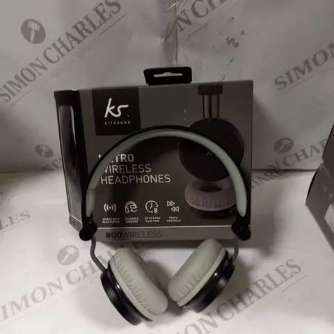 10 X BOXED KITSOUND METRO WIRELESS HEADPHONES 