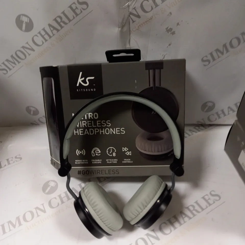10 X BOXED KITSOUND METRO WIRELESS HEADPHONES 