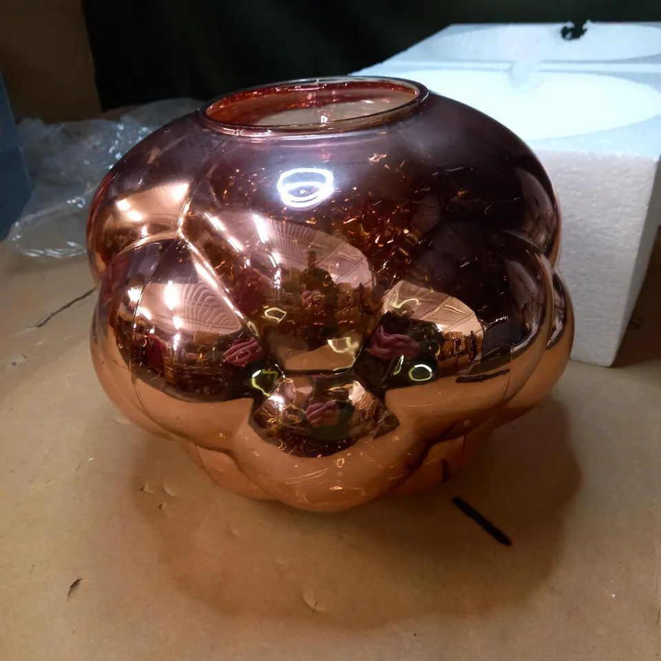 M&S MIRAGE GLASS EASY FIT PENDANT SHADE - COPPER COLOUR