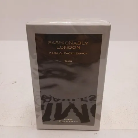 BOXED AND SEALED FASHIONABLY LONDON ZARA OLFACTIVE NO 04 ELIXIR PARFUM 100ML