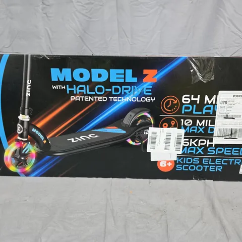 BOXED ZINC MODEL Z KIDS' ELECTRIC SCOOTER