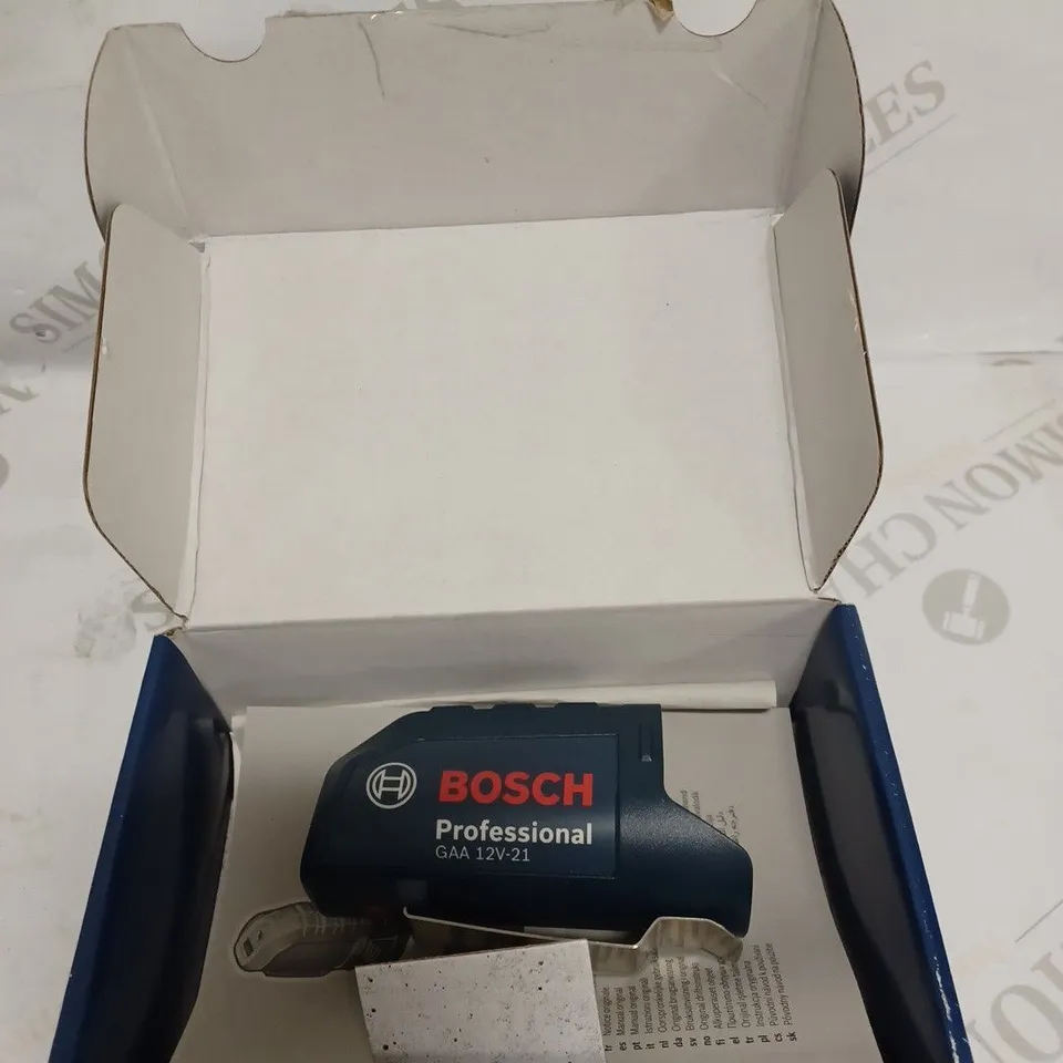 BOSCH PROFESSIONAL 12V SYSTEM GAA 12V-21 CORDLESS USB CHARGING ADAPTER