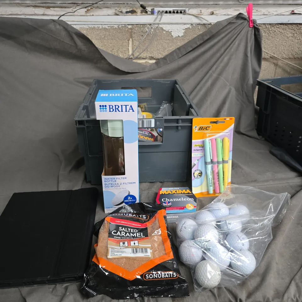 APPROXIMATELY 10 ASSORTED OF BRITA BOTTLE, BIC STATIONERY & MAXIMA PACKAGING – MIXED BULK LOT OF HOUSEHOLD, STATIONERY AND HOBBY ITEMS