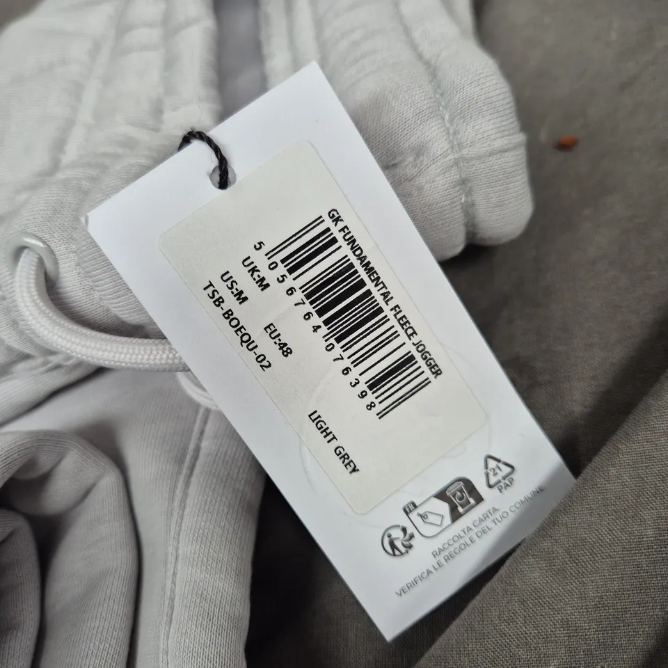 GK Fundamentals Fleet Jogger Sweatpants – Light Grey, Men’s Size M