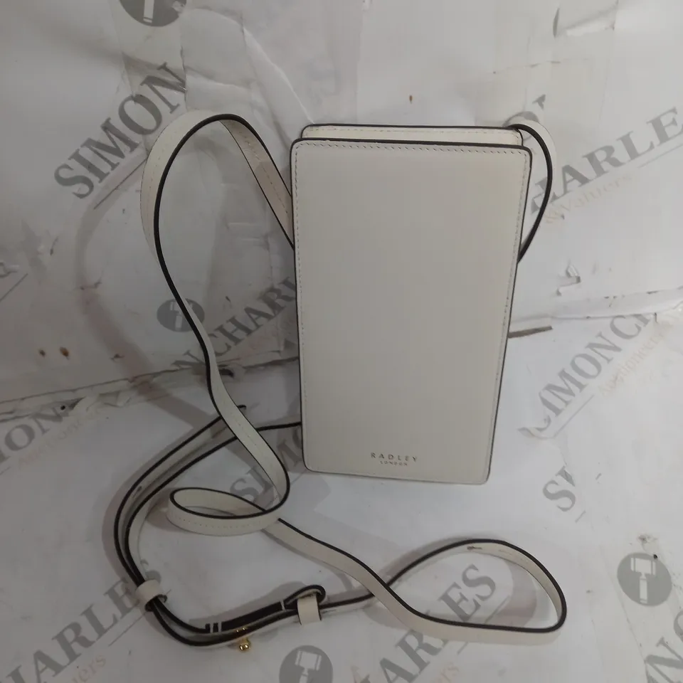 RADLEY LONDON SPRING BULBS LEATHER PHONE POUCH IN CHALK