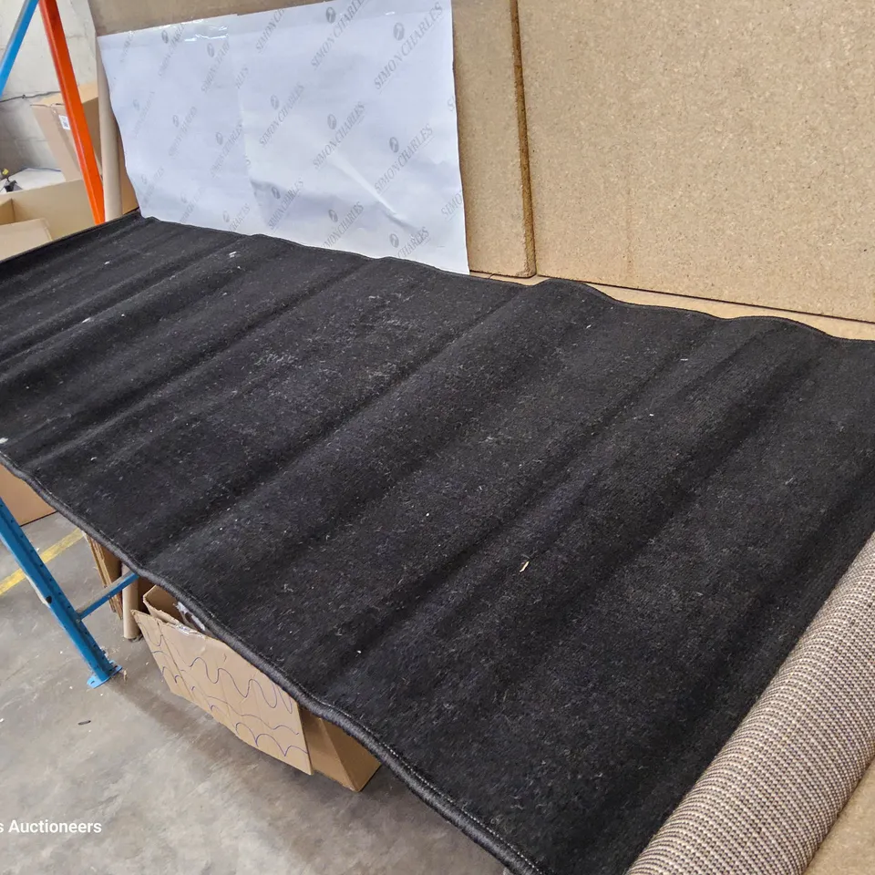 ADDERLEY TUFTED BLACK HALLWAY RUNNER 70 × 240