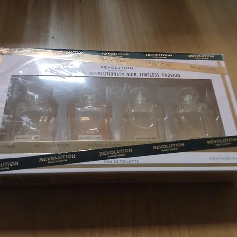 BOXED AND SEALED REVOLUTION 4 X 10ML GIFT SET