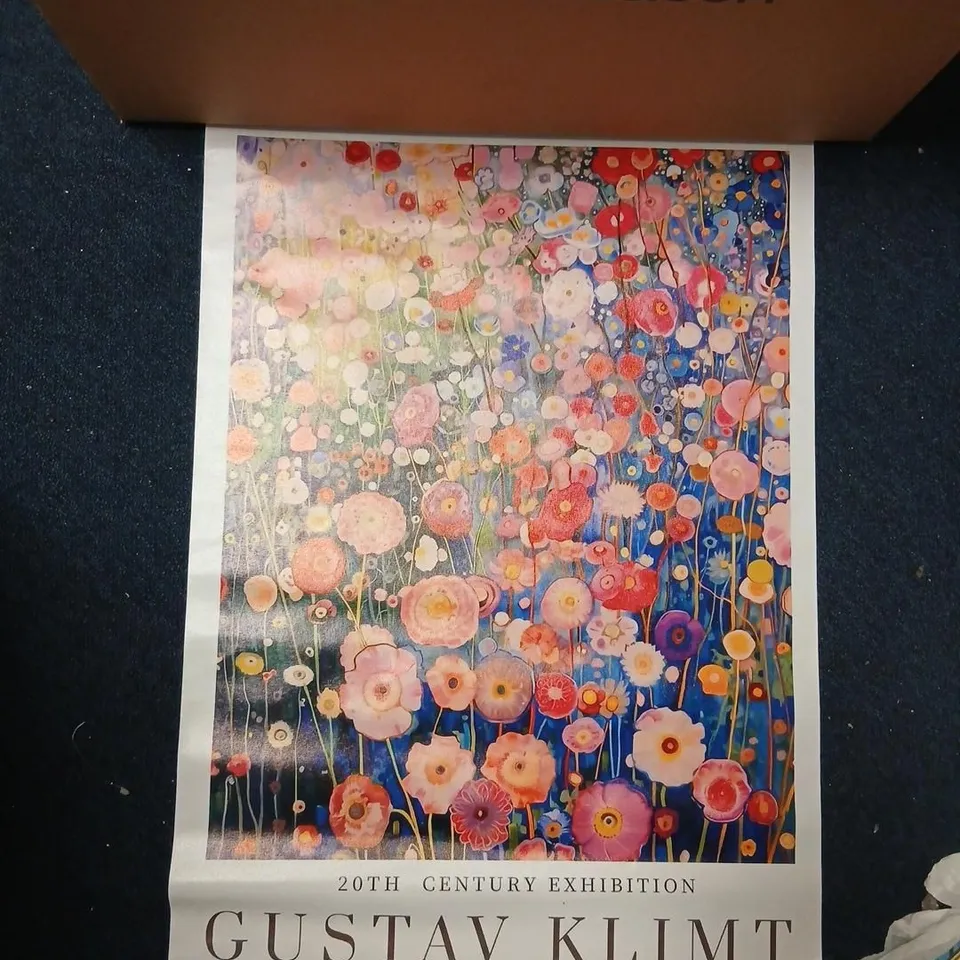 GUSTAV KLIMT CANVAS POSTER – 20TH CENTURY EXHIBITION