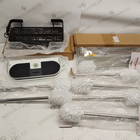 BOX OF APPROXIMATELY 11 BRAND NEW BATHROOM PRODUCTS TO INCLUDE;