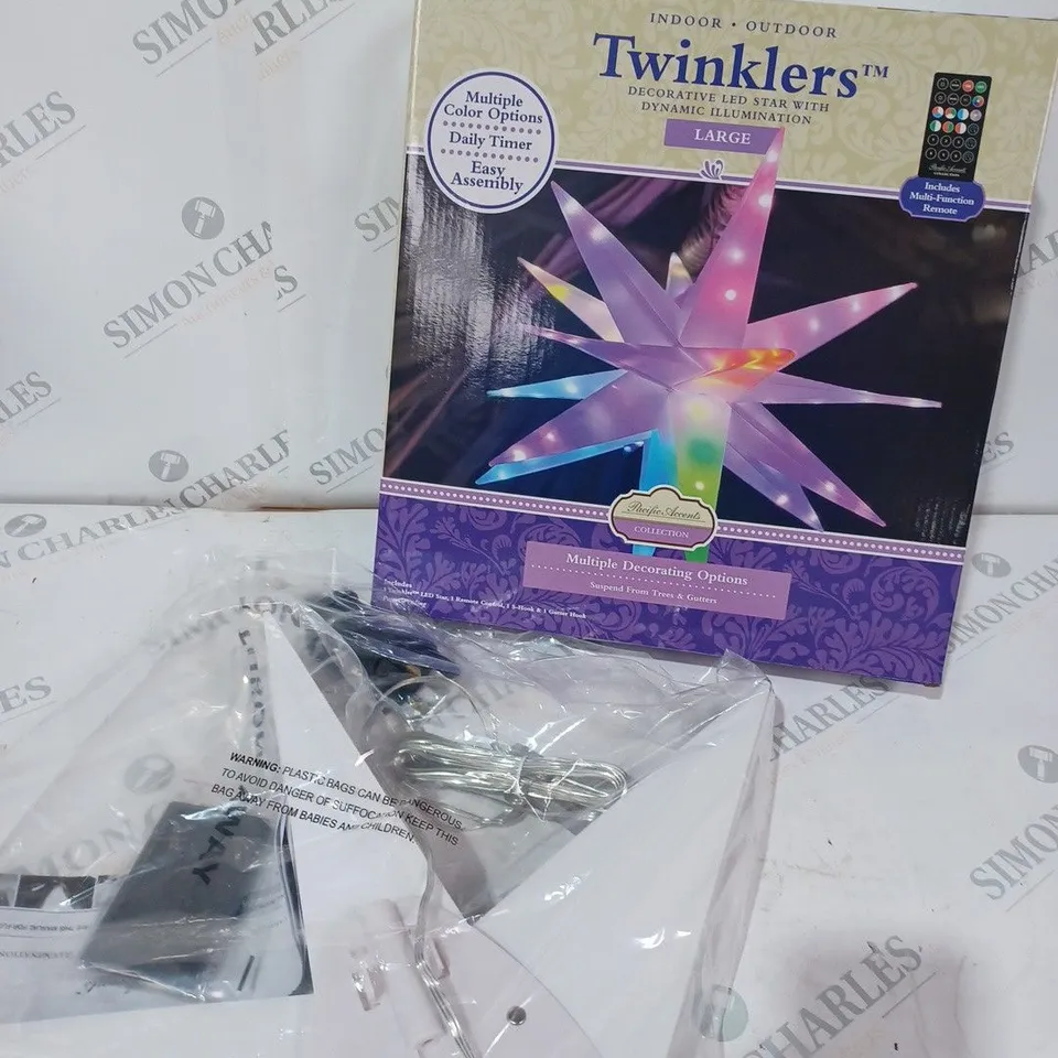 BOXED PACIFIC ACCENTS STAR BURST LIGHT SHOW