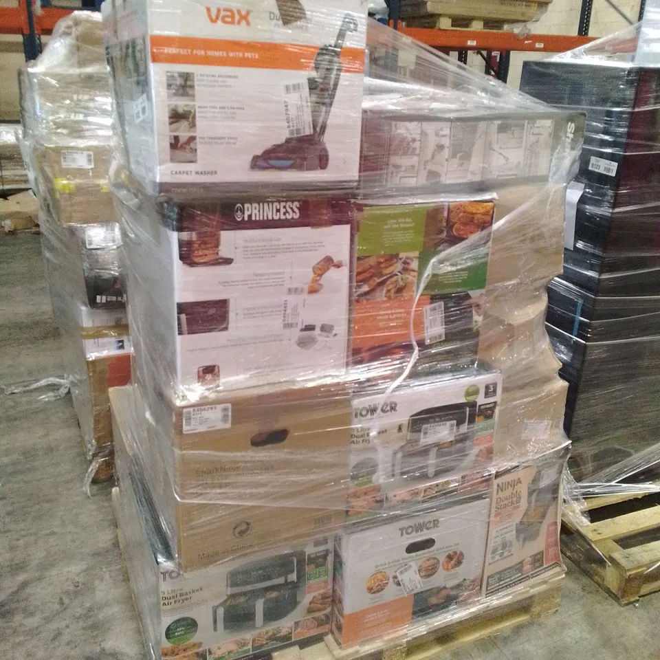 PALLET OF APPROXIMATELY 23 UNPROCESSED RAW RETURN HOUSEHOLD AND ELECTRICAL GOODS TO INCLUDE;