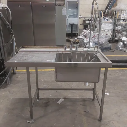 DISHWASHER FEED IN SINK AND FEED OUT TABLE