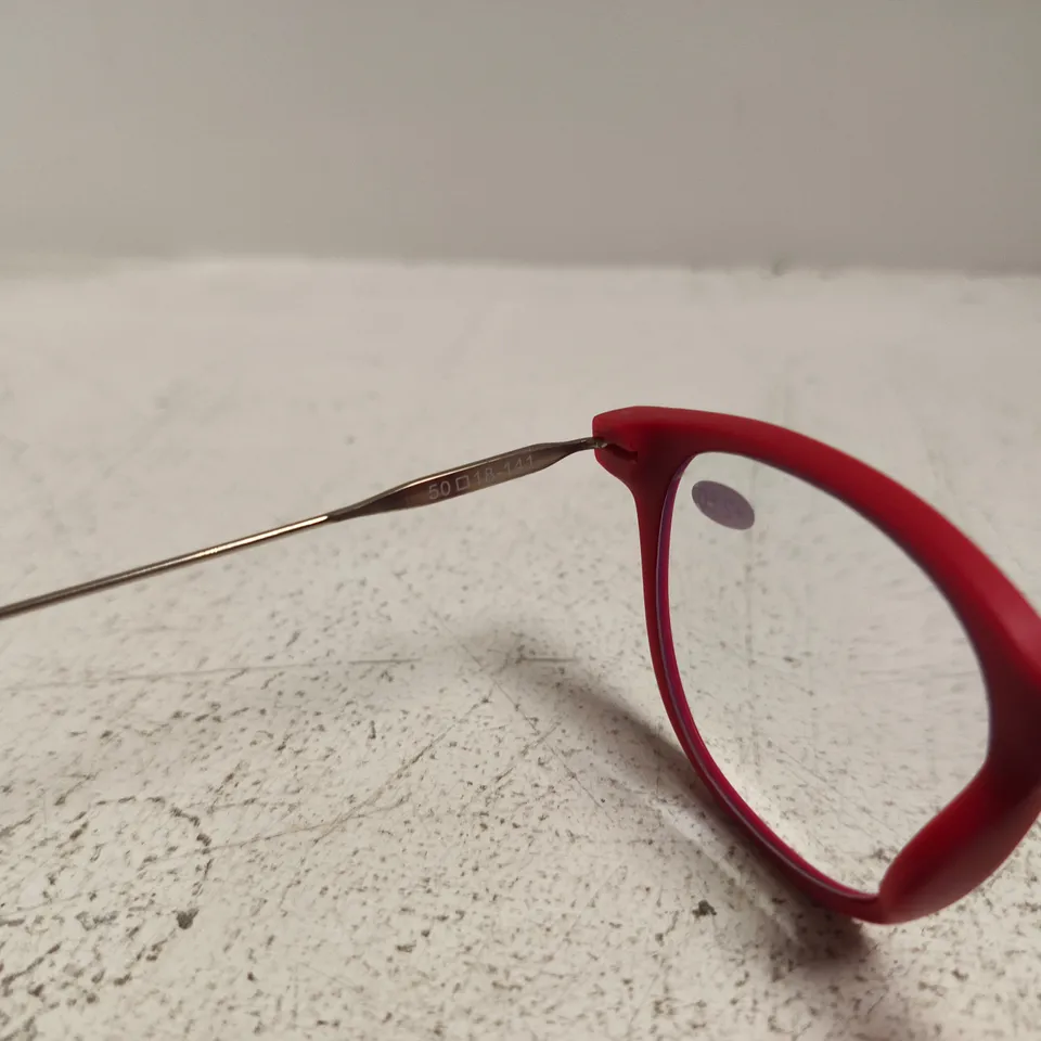 OWLY EYEWEAR RED READING GLASSES– +2.50 DIOPTRE