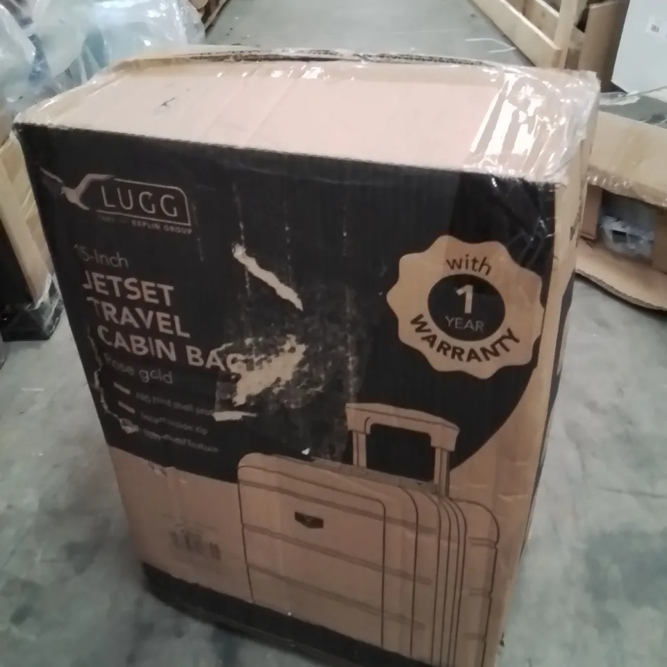 BOXED LUGG 15INCH JETSET TRAVEL CABIN BAG ROSE GOLD