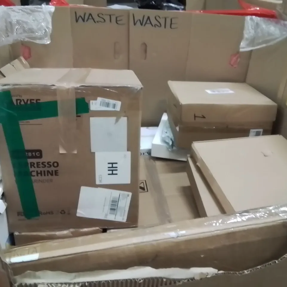 PALLET OF ASSORTED HOUSEHOLD GOODS AND PRODUCTS TO INCLUDE;WALL CLOCK,3D PRINTER,180HZ FHD MONITOR
