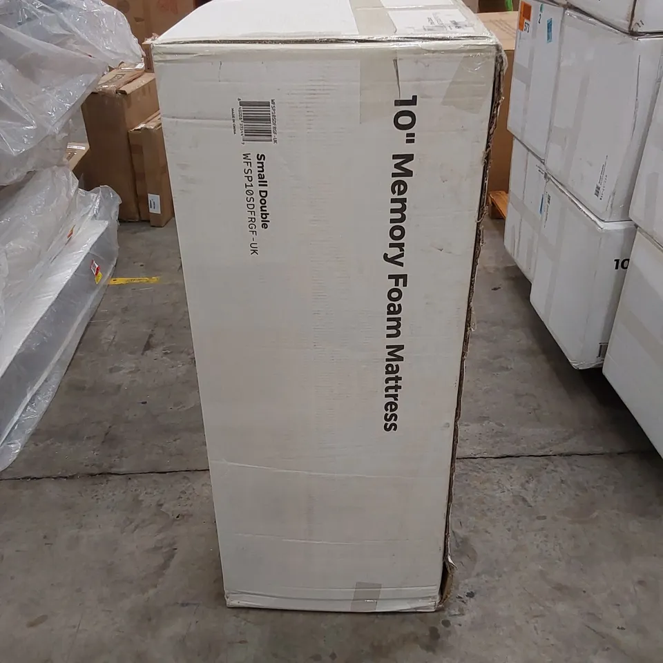BOXED 10" MEMORY FOAM 4FT SMALL DOUBLE MATTRESS 