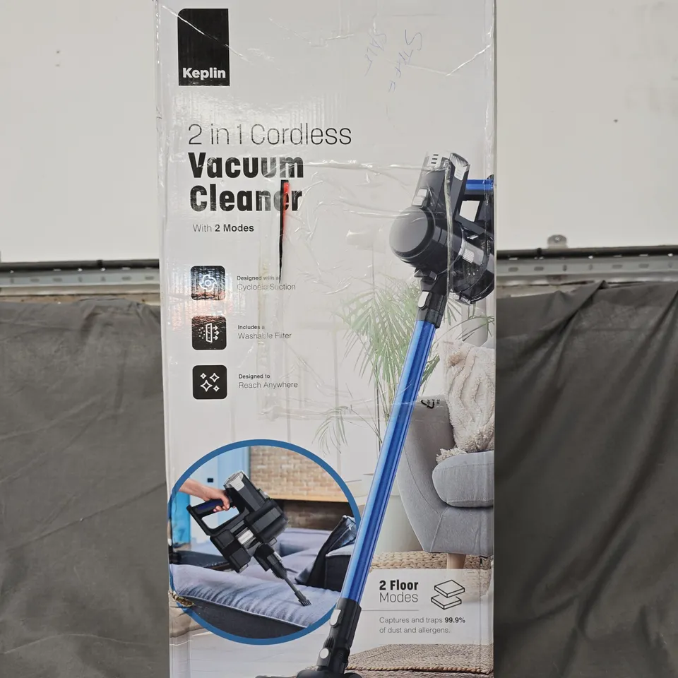 BOXED KEPLIN 2-IN-1 CORDLESS VACUUM CLEANER
