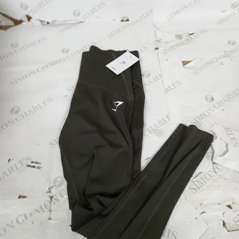 GYMSHARK WAIT SUPPORT LEGGINGS M BODY FIT GREEN