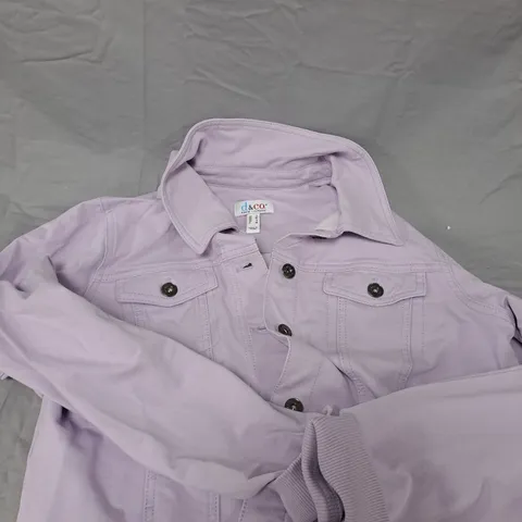 D&CO. DENIM + COMPANY LAVENDER DENIM JACKET – WOMEN'S, SIZE UK M