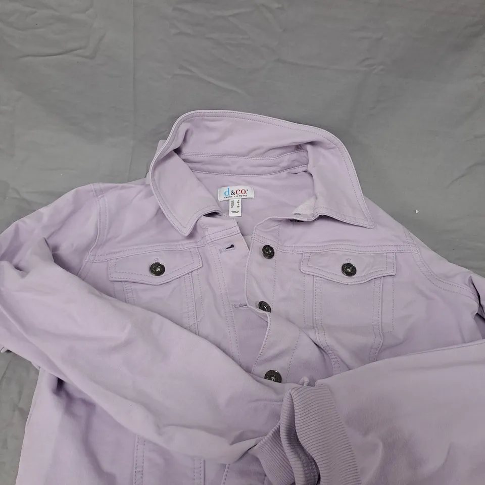 D&CO. DENIM + COMPANY LAVENDER DENIM JACKET – WOMEN'S, SIZE UK M
