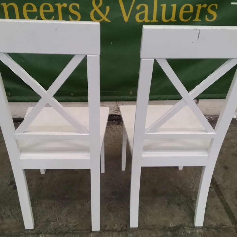 SET OF 2 NEW KENDAL DARK WOOD DINING CHAIRS