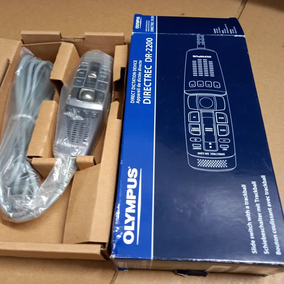 BOXED OLYMPUS DIRECT DICTATION DEVICE - DR-2200