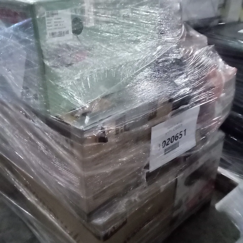 PALLET OF APPROXIMATELY 11 ASSORTED ELECTRICAL ITEMS TO INCLUDE LAWNMOWERS , ETC 
