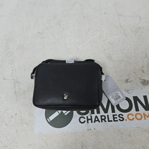 BLACK NAPPA LEATHER CROSSBODY BAG – ASSOTS