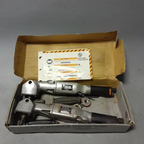 BOXED CHICAGO PNEUMATIC ANGLE POLISHER CP-869P AND AIR SANDER CP869