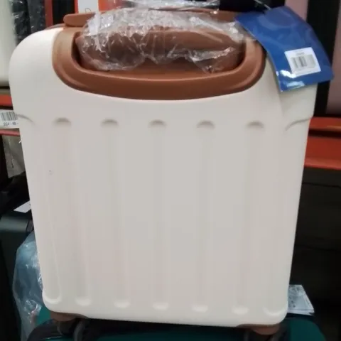 LUGG TRAVEL CABIN BAG CREAM&BROWN 