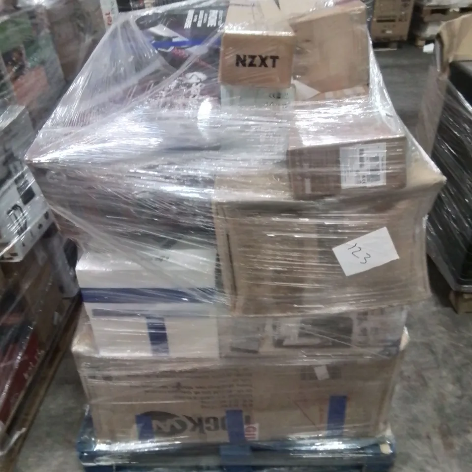 PALLET OF APPROXIMATELY 23 UNPROCESSED RAW RETURN HOUSEHOLD AND ELECTRICAL GOODS TO INCLUDE;