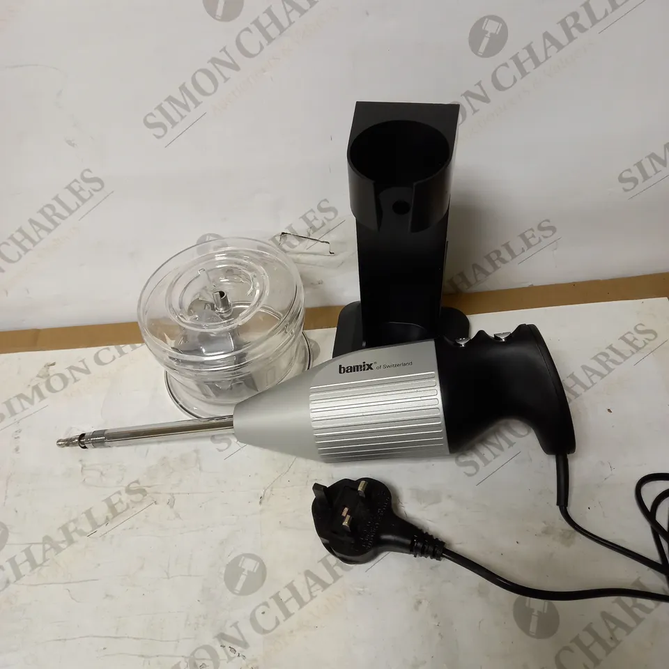 BAMIX DELUXE HAND BLENDER, SILVER