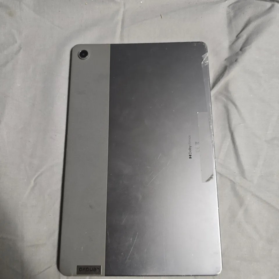 LENOVO TABLET – SILVER/GRAY, TWO-TONE METAL BACK